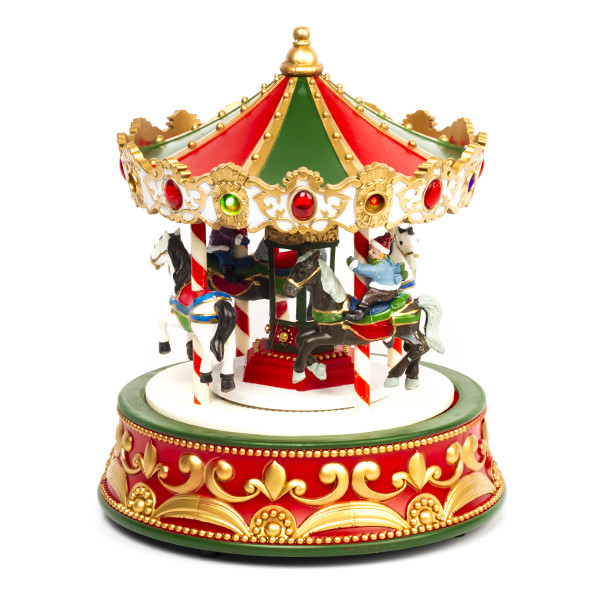 Kersttafereel Draaimolen Lumineo (13 LEDs, Bewegend, Muziek